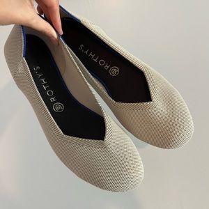Rothy’s Gray rounded toe flat
